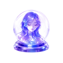 AI 水晶球角色形象设置示意图