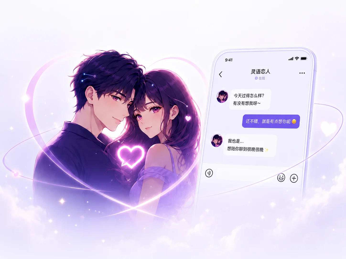 创建专属AI恋人界面示意
